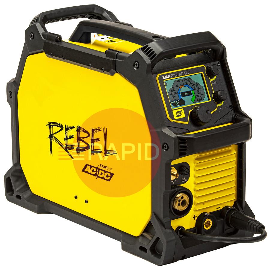 0700300998  ESAB Rebel EMP 205ic AC/DC Multi-Process Welding Package - 240v